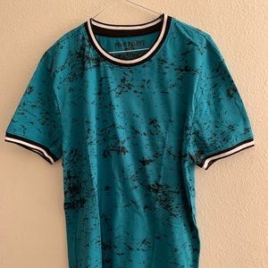 Five paint industry blue turquoise 100% cotton